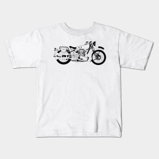 BROUGH SUPERIOR SS100 Black Outline Kids T-Shirt